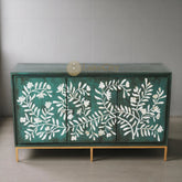 Crédence Toria Design avec incrustations d'os | Meuble de divertissement